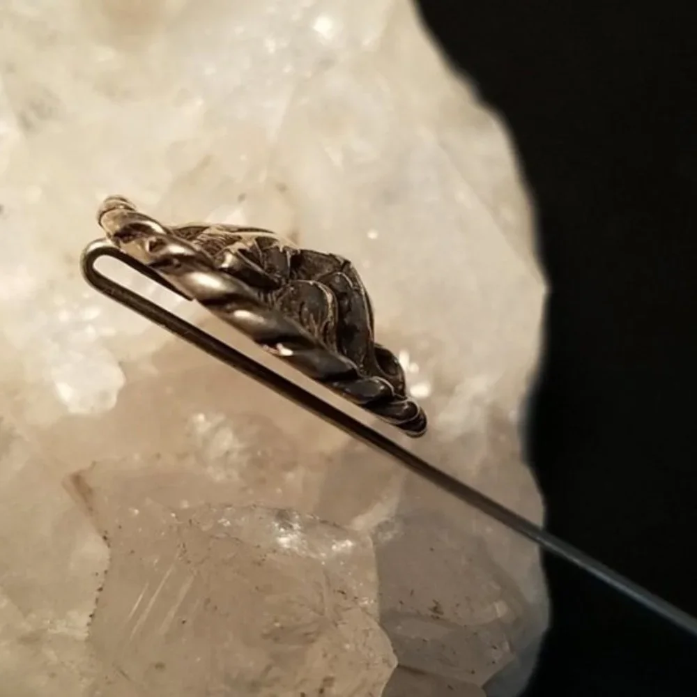 Vintage Sterling Roaring Lion Stick Pin